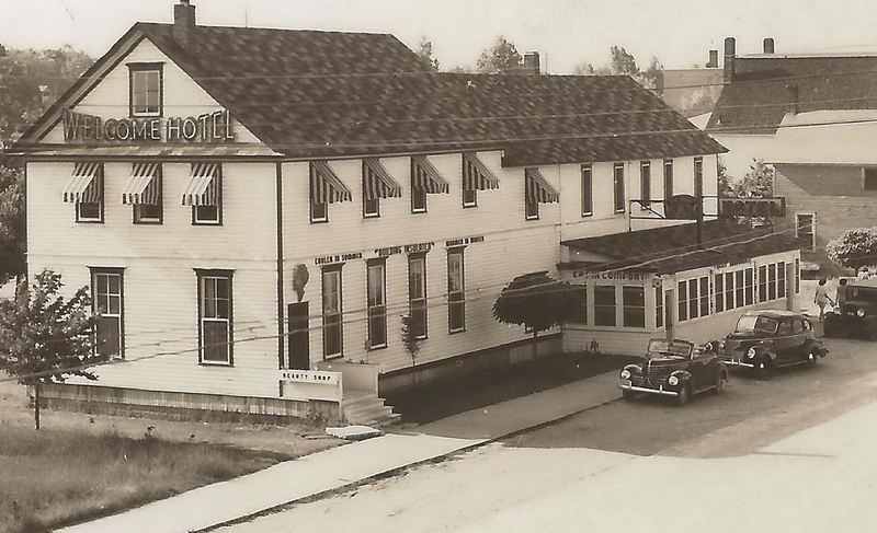 Welcome Hotel - Vintage Postcard (newer photo)